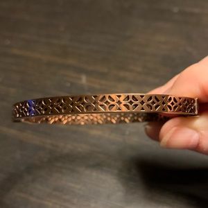 FOSSIL Bangle Bracelet Copper-ish Color * EUC *